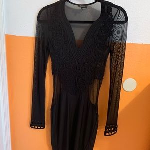 Sheer black dress